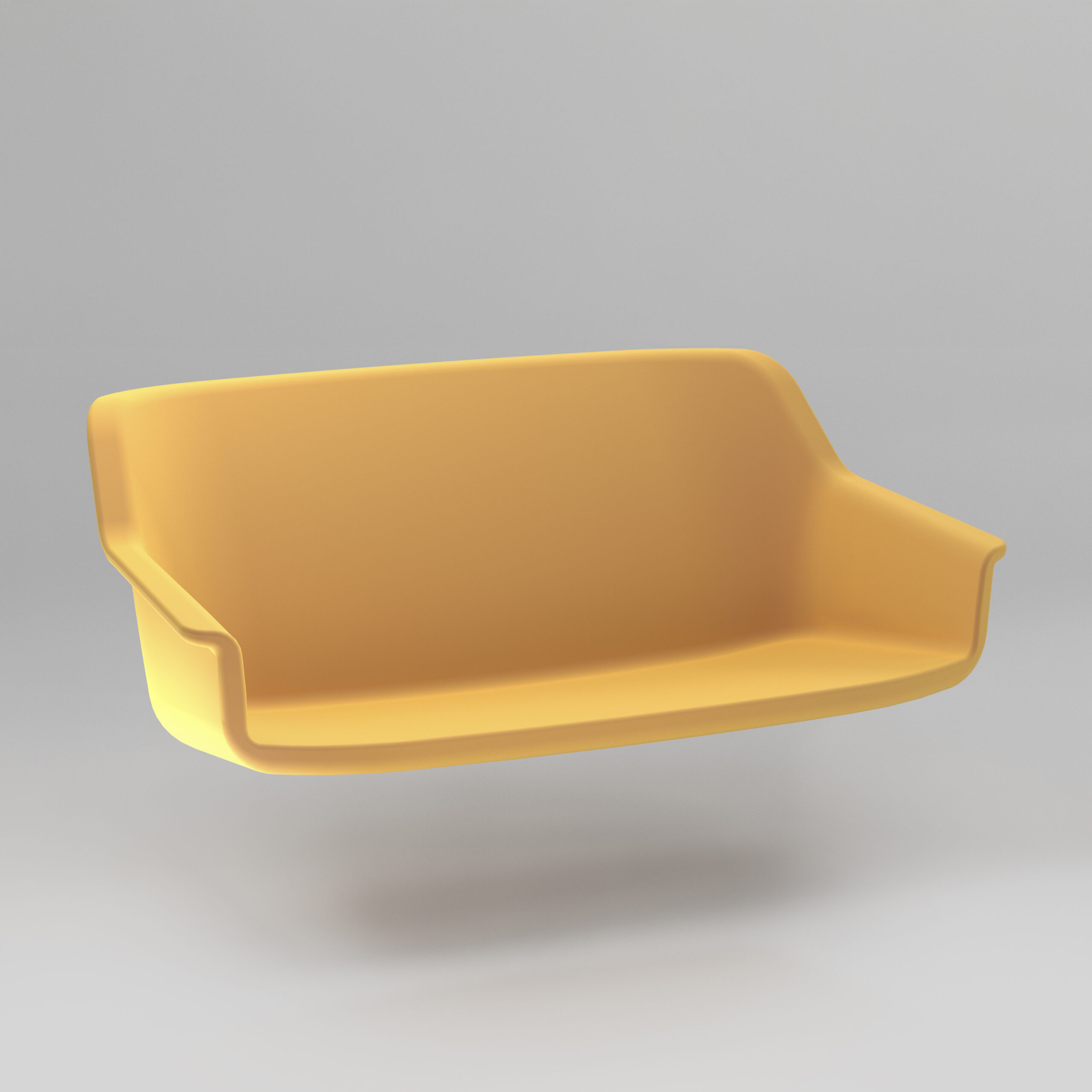 80 FOLD Sofa Without Base Without cushions Front