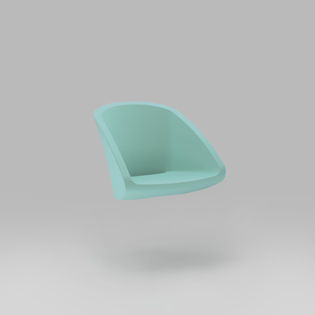 80 GALA Small Armchair Without Base Front