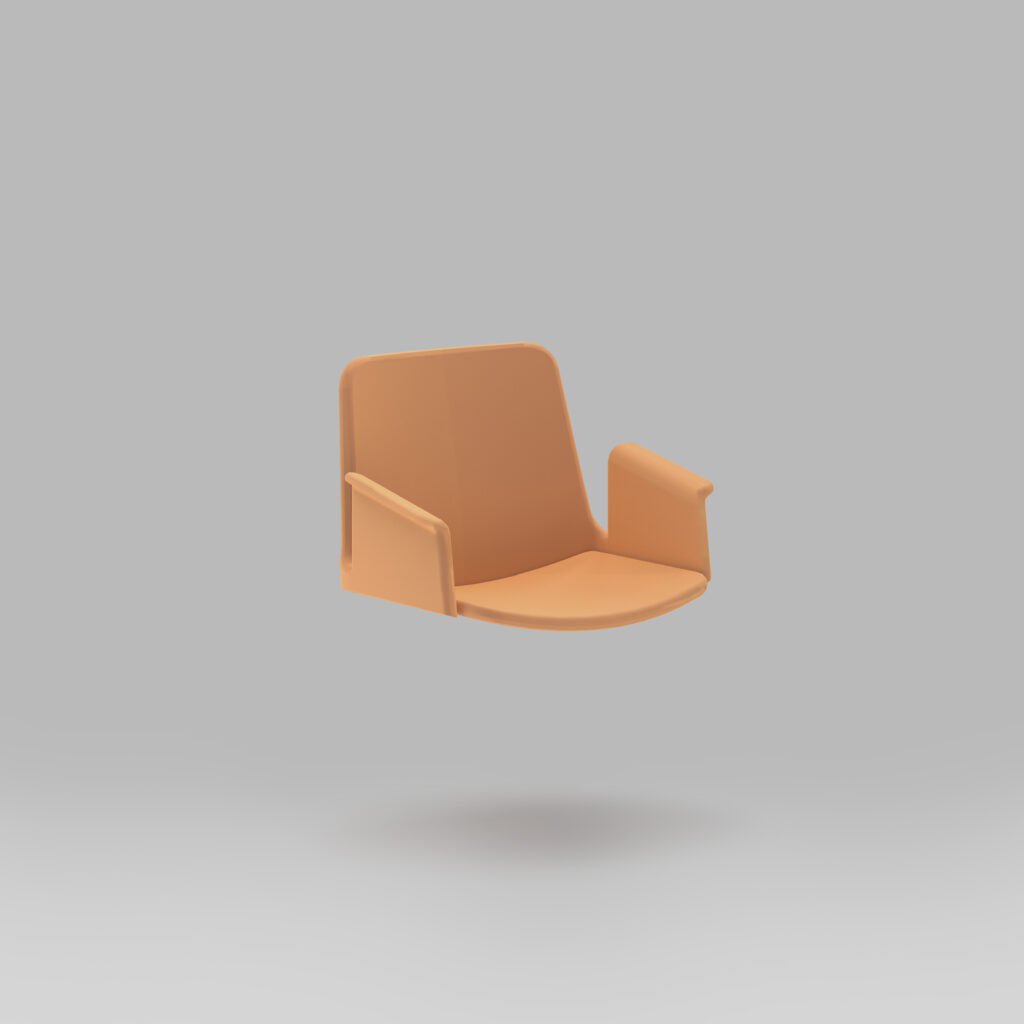 CAJUN Armchair Without Base Front