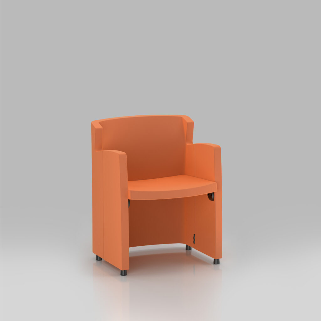 INDACO Folding Armchair Open Feet Front