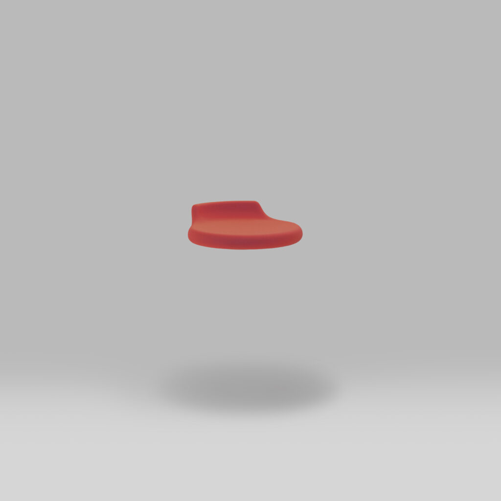 SPICE Red Stool Without Base Front